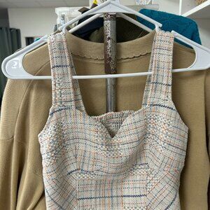 A Collection Tweed Style Top and Short Set